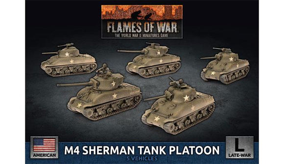 Flames of War: American M4 Sherman Tank Platoon (Late War)