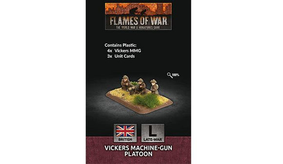 Flames of War: British Vickers MMG Platoon (Late War)