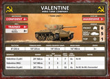 Flames of War: Soviet Valentine Tank Company