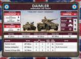 Flames of War: British Daimler Armoured Car Troop (Late War)