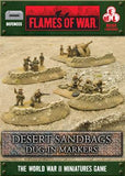 Flames of War: Desert Sandbags - Dug In Markers