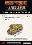 Flames of War: German SD KFZ 231 SS Scout Troops (Late War)