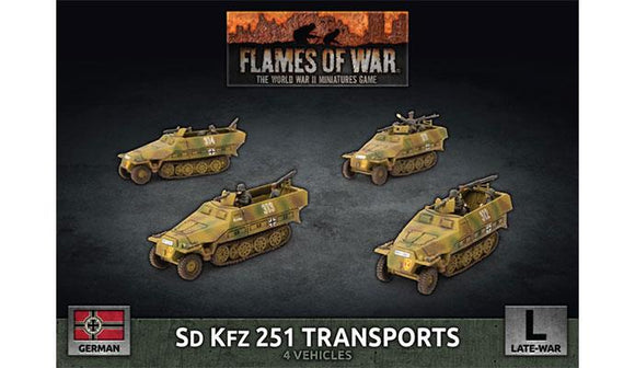 Flames of War: German SD KFZ 251 Transports (Late War)
