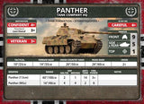 Flames of War: German Panther Tank Platoon (Late War)