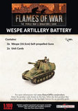 Flames of War: German Wespe Artillery Battery (Late War)