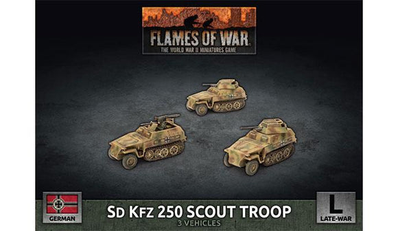 Flames of War: German SD KFZ 250 Scout Troop  (Late War)