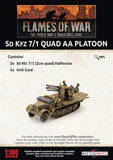 Flames of War: German SD KFZ 7/1 Quad AA Platoon (Late War)