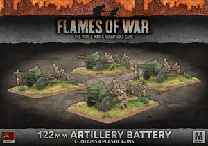 Flames of War: Soviet 122mm Artillery Battery (Mid War)