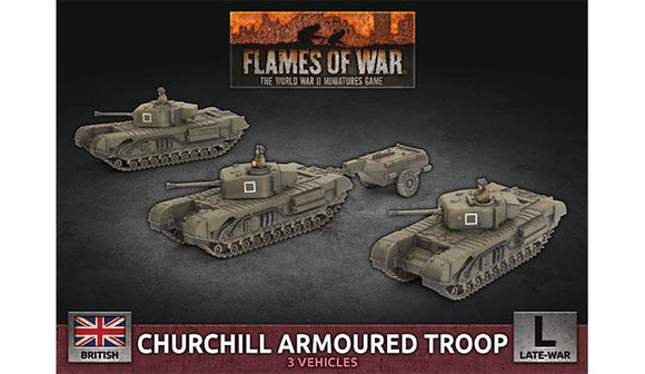 Flames of War: British Churchill Armoured Troop (Late War)