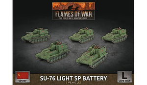 Flames of War: Soviet SU-76 Light SP Battery (Plastic)