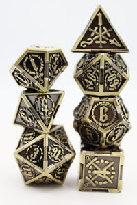 Timeworn Sword RPG Metal Dice Set