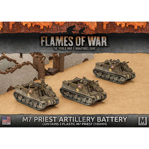 Flames of War: American M7 Priest Armored Artillery Battery (Mid War)