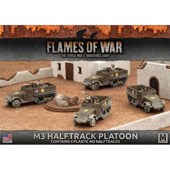 Flames of War: American M3 Halftrack Platoon (Mid War)