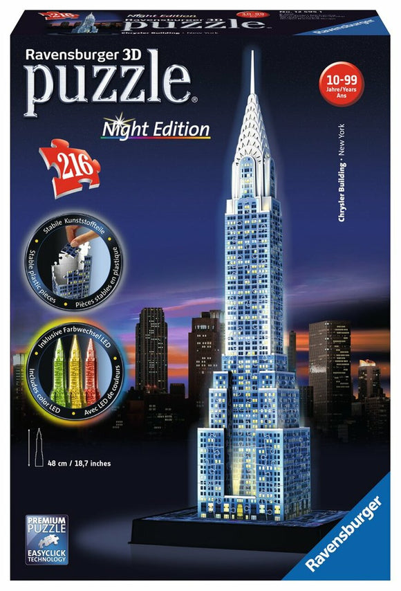 Puzzle: 3D Puzzle - Chrysler Building Night Edition
