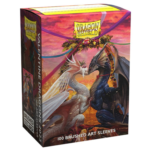 Dragon Shield Card Sleeves: Brushed Art - Valentine Dragons 2023