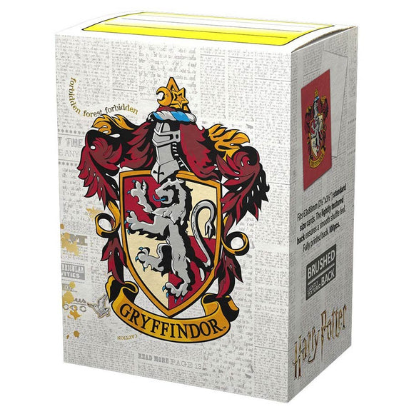 Dragon Shield Card Sleeves: Brushed Art - Harry Potter Wizarding World - Gryffindor