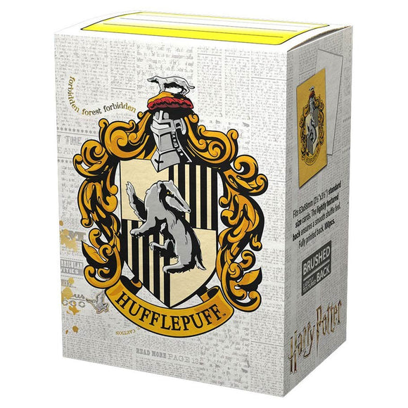 Dragon Shield Card Sleeves: Brushed Art - Harry Potter Wizarding World - Hufflepuff