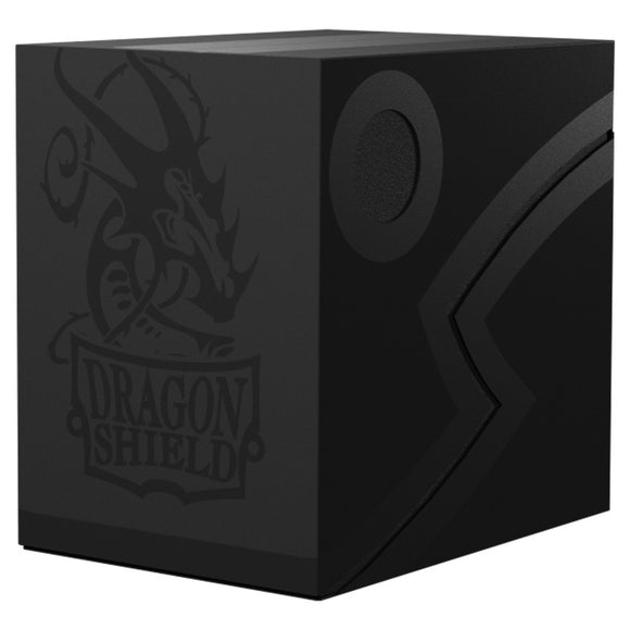 Dragon Shield Deck Box: Double Shell - Shadow Black/Black