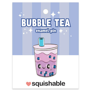 Squishable Bubble Tea Enamel Pin