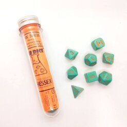 Chessex Dice: Heavy Polyhedral Set Turquoise/Orange (7)