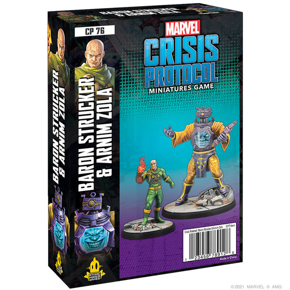 Marvel Crisis Protocol: Baron Strucker & Arnim Zola. Front Box cover