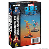 Marvel Crisis Protocol: Captain America & The Original Human Torch Front box cover