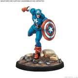 Marvel Crisis Protocol: Captain America & The Original Human Torch. Close u pon Captain America Figure. Figure comes unassembled and unpainted