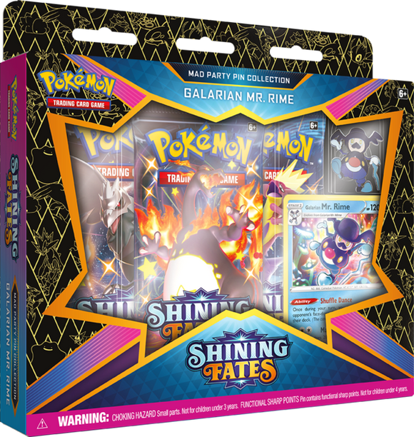 Pokemon Shining Fates: Mad Party Pin Collection - Galarian Mr. Rime