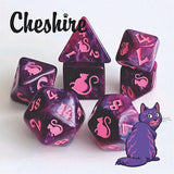 Black Oak Dice: Kitty-Clacks Cheshire Polyhedral Set (7)
