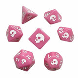Black Oak Dice: Pink Death Polyhedral Set (7)
