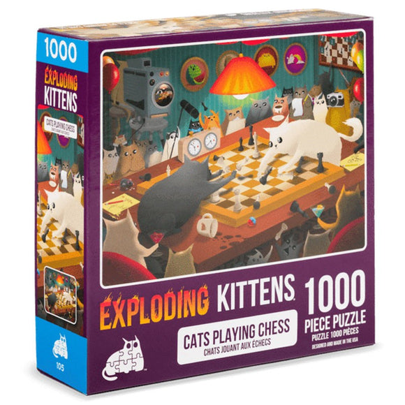 Puzzle: Exploding Kittens - Cats Playing Chess