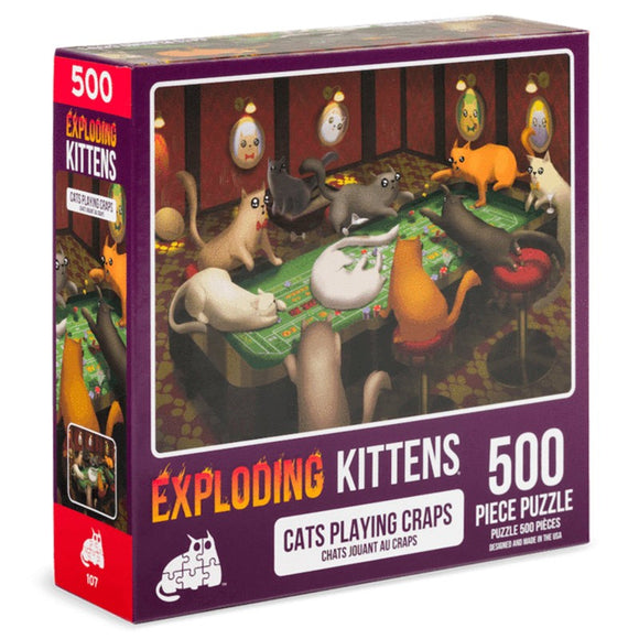 Puzzle: Exploding Kittens - Cats Playing Craps