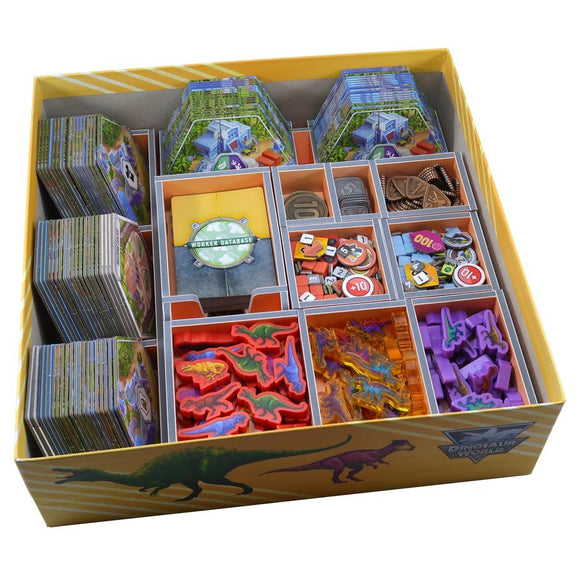 Folded Space Board Game Organizer: Dinosaur World (Colour Insert)