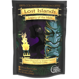 Geek Grind Coffee: Lost Islands - Legacy of the Mo'o - Dark Chocolate & Coconut Flavor Coffee
