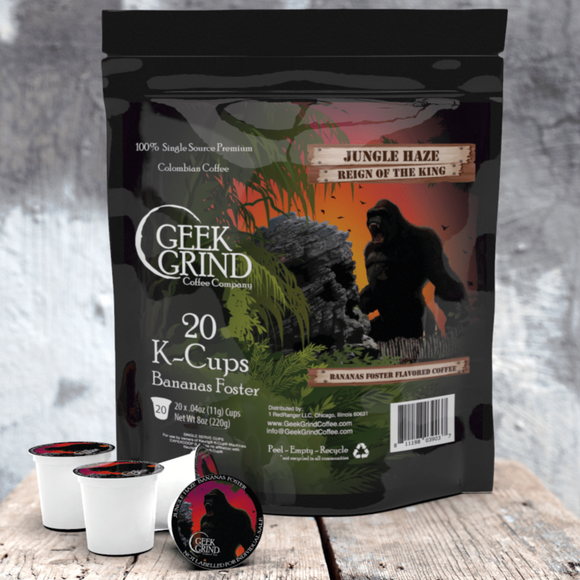 Geek Grind Coffee: Jungle Haze - Reign of the King (K-Cup Coffee Pod)
