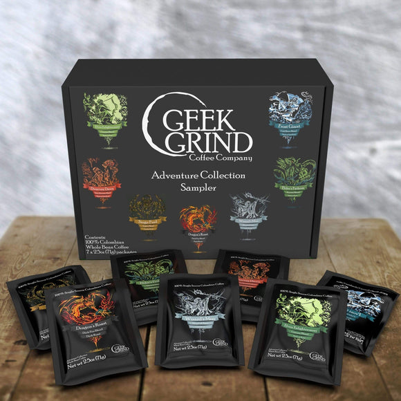 Geek Grind Coffee: Adventure Collection Sampler