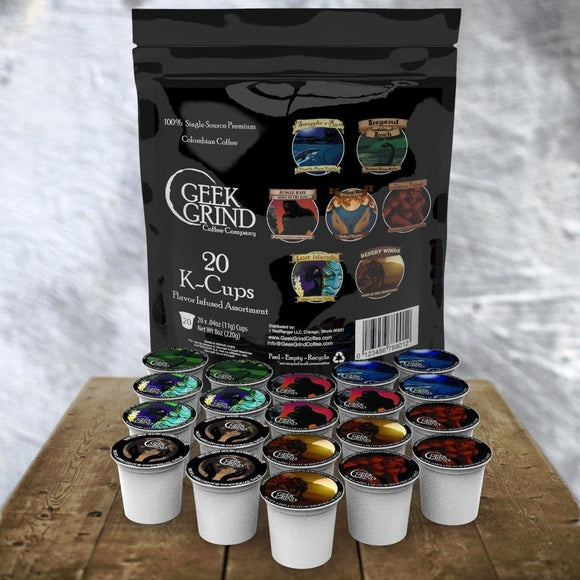 Geek Grind Coffee: Flavor Infused Assortment (K-Cup Coffee Pod)