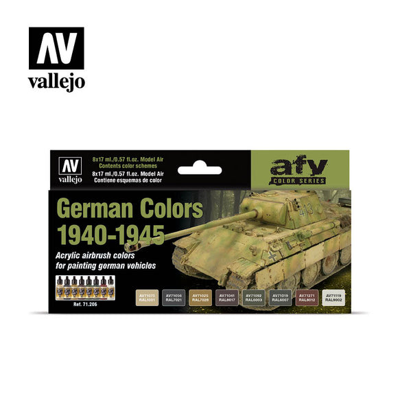 Model Air Set: German Colors 1940-1945 (8 -17ml bottles)