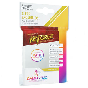 PRIME MATTE KeyForge Exoshields Clear Card Sleeves