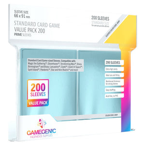 GameGenic PRIME Standard Card Game Sleeves - Value Pack 200