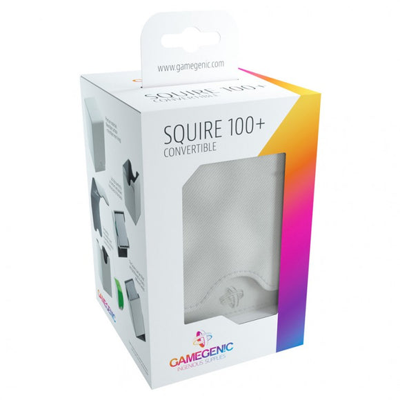 GameGenic Squire 100+ Card Convertible Deck Box: White