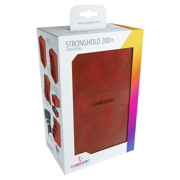 GameGenic Stronghold 200+ Card Convertible Deck Box: Red