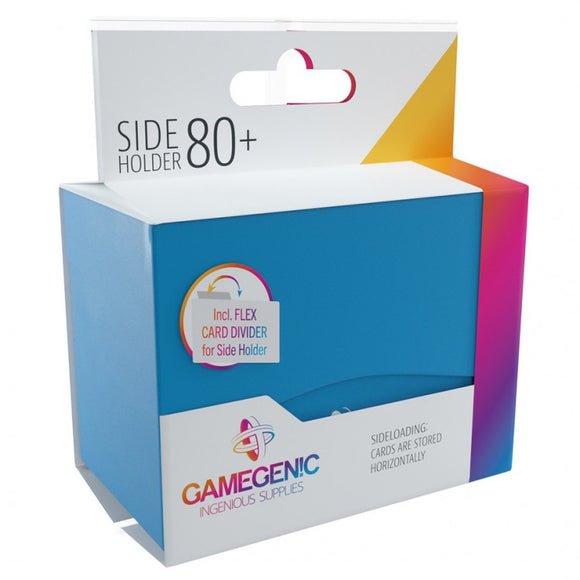 GameGenic Side Holder 80+ Card Deck Box: Blue