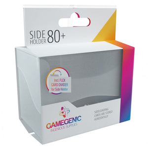 GameGenic Side Holder 80+ Card Deck Box: Clear