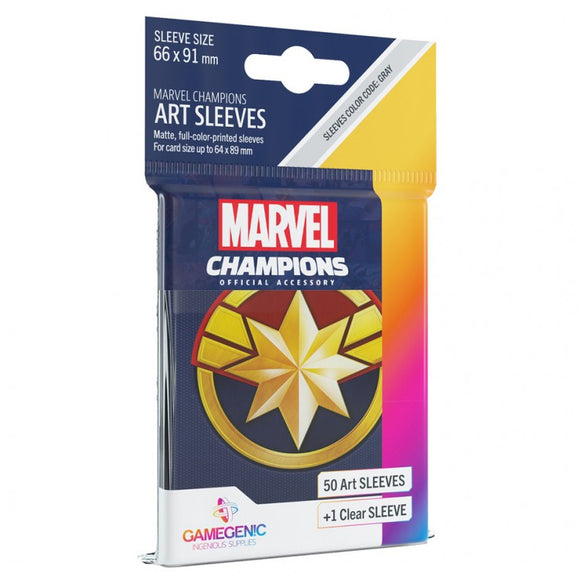 GameGenic Marvel Champions Art Sleeves - Captain Marvel