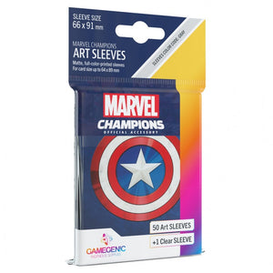 GameGenic Marvel Champions Art Sleeves - Captain America