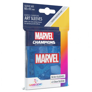 GameGenic Marvel Champions Art Sleeves - Marvel Blue