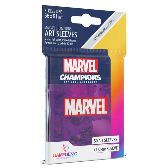 GameGenic Marvel Champions Art Sleeves - Marvel Purple