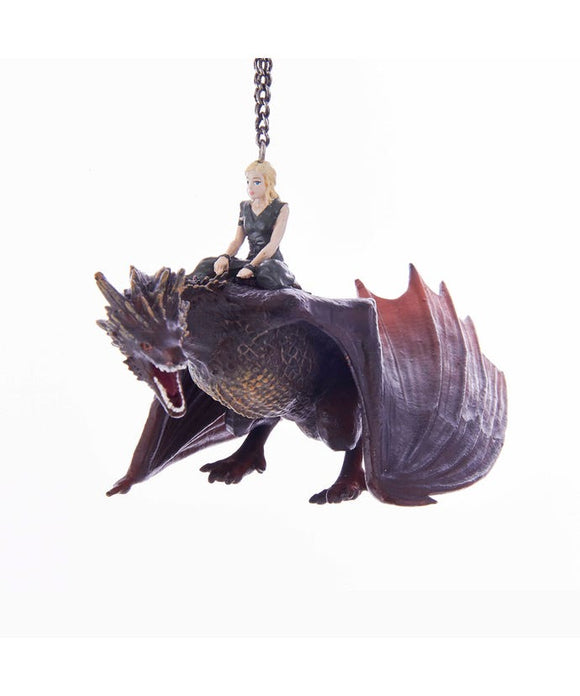 Game Of Throne Dragon With Daenerys Ornament