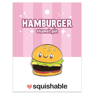 Squishable Comfort Food Hamburger Enamel Pin